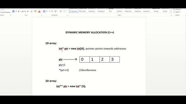 Dynamic Memory Allocation: 1D and 2D arrays| C++ Programming смотреть онлайн
