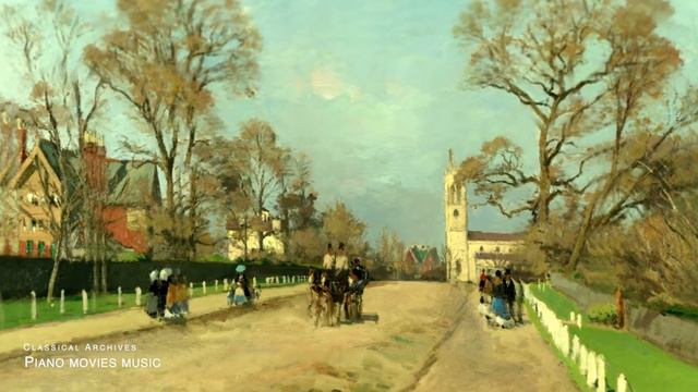 DUDSSY: Clair De Lune (Suite Burgamasque NO.3)  And Pissarro's Painting - Impressionism Piano Music
