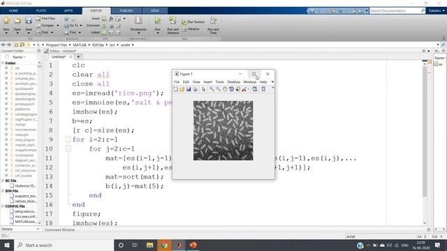 Implementation of Median Filter for removing Salt & Pepper Noise without built in function | MATLAB смотреть онлайн