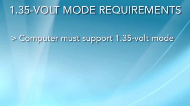 Understanding Dual Voltage Memory смотреть онлайн