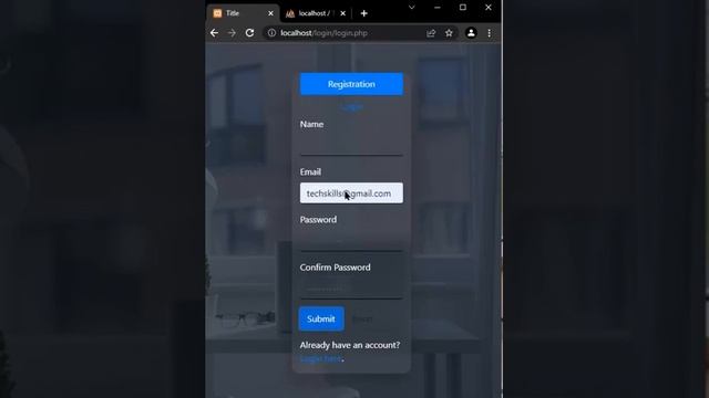 Login and Signup form validation php and mysql database смотреть онлайн