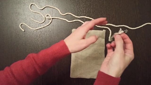 Сшить мешочек для хранения с завязками. Мешочек из плотного льна. смотреть онлайн