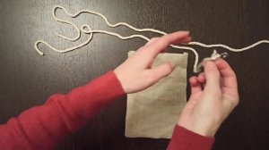Сшить мешочек для хранения с завязками. Мешочек из плотного льна.
