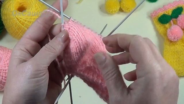 Детские носки с рельефной резинкой (на ребенка 1,5-2 года). Вяжем с Оксаной Валерьевной. смотреть онлайн