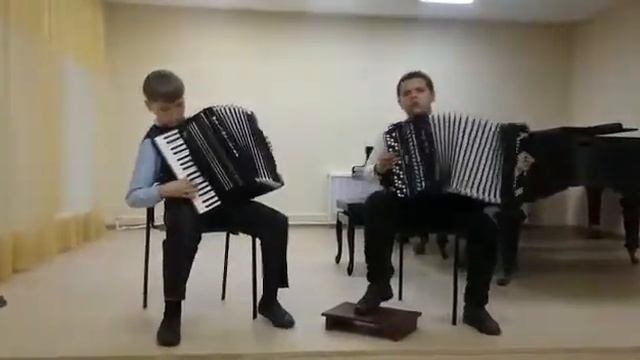 В. Дьяков "Вальс-воспоминание", исп. дуэт баянистов Васильев Григорий и Пастухов Егор. смотреть онлайн