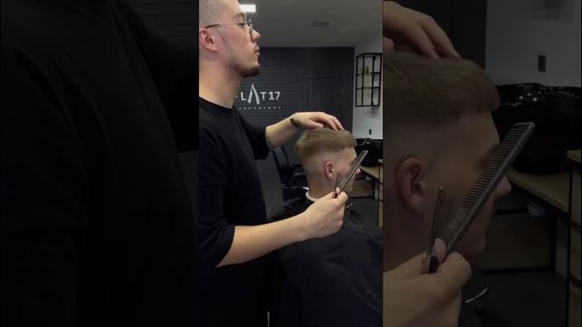 Стрижка «Кроп» на тонкие светлые волосы