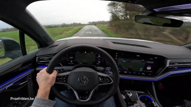 2024 VW TOUAREG 3.0 TDI V6 286 HP POV TEST DRIVE смотреть онлайн