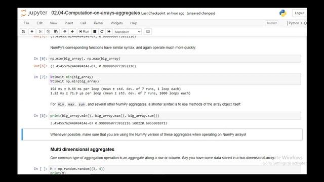 Aggregations Min Max and Everything In Between Numpy смотреть онлайн
