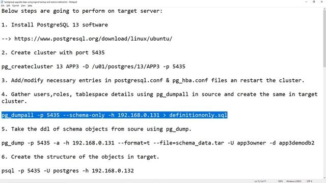 PostgreSQL for Beginners - Topic 11 - Upgrade using logical backup & using pg_upgradcluster. смотреть онлайн