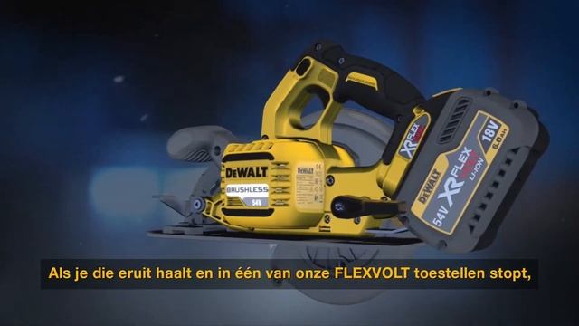 DeWalt FLEXVOLT 54V gebruiken op 18V machine смотреть онлайн