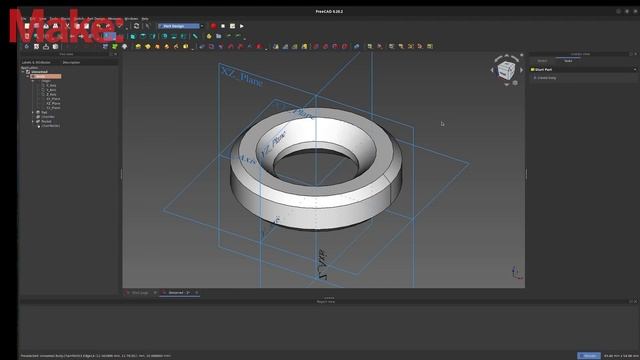 CAD tutorial: Design a print in place Maker Coin in Fusion and FreeCAD смотреть онлайн