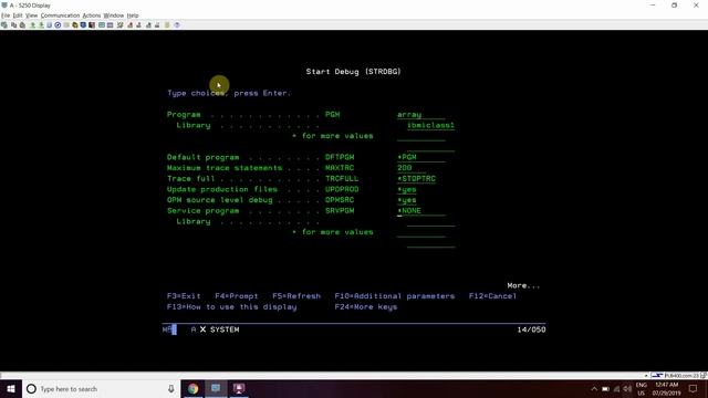 Run Time Array in RPG AS400 смотреть онлайн