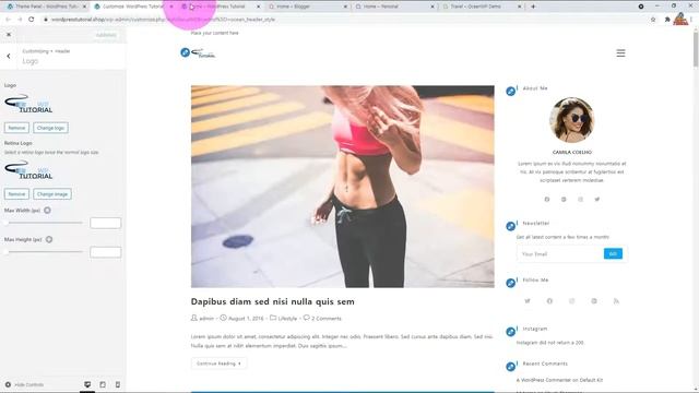 How to make a blog website - WordPress OceanWP Blogger theme смотреть онлайн