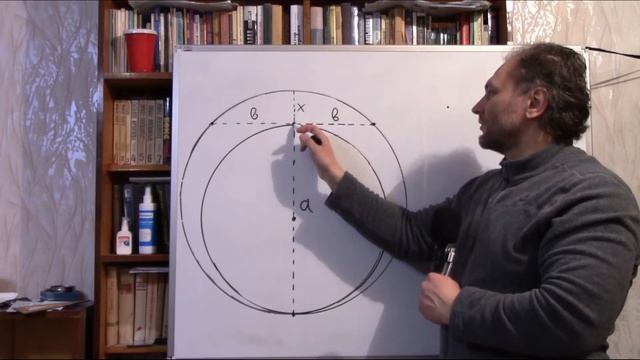 Как найти центр окружности с использованием только циркуля? смотреть онлайн