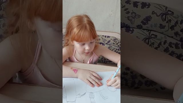 Рисуем единорога и чайный набор смотреть онлайн