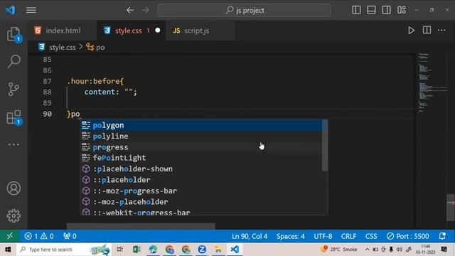 Analog clock using html CSS and JavaScript in Hindi смотреть онлайн