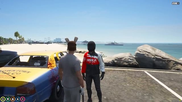 I Became A Getaway Driver In A Taxi on GTA 5 RP смотреть онлайн