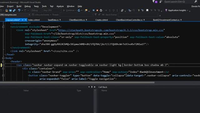 Change navigation bar color ASP.NET Core смотреть онлайн