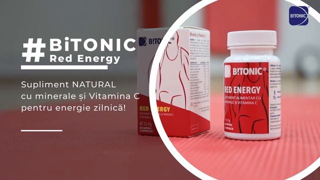 BITONIC RED ENERGY - Supliment NATURAL cu minerale și Vitamina C pentru energie zilnică смотреть онлайн