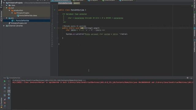 Variável do tipo caracter | Tipos primitivos java смотреть онлайн