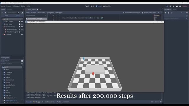 Machine Learning Agents play Tag - Proximal Policy Optimization - Multi Agent - Godot Engine смотреть онлайн