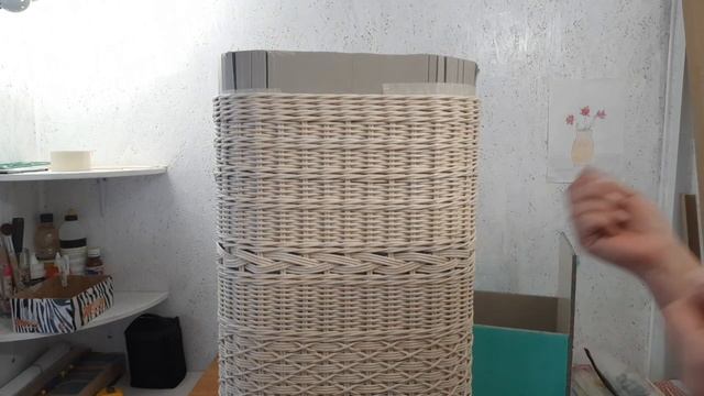 Как вынуть форму из высокого плетёного изделия. Делюсь опытом. смотреть онлайн