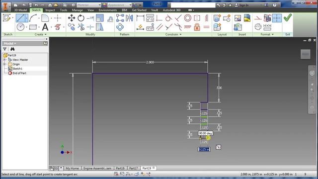 Autodesk Inventor 2015 Part 1: Engine Concept Tutorial piston connecting rod crankshaft assembly смотреть онлайн