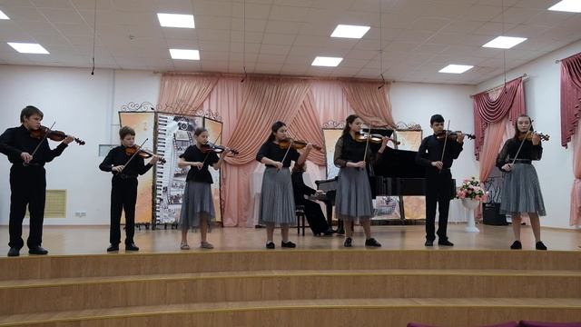 Benny Andersson "Happy NewYear" Ансамбль скрипачей "Dolce violine" ДМШ г.Нефтекамск смотреть онлайн