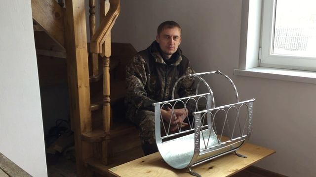 Корзина для переноски и хранения дров. Обзор. смотреть онлайн
