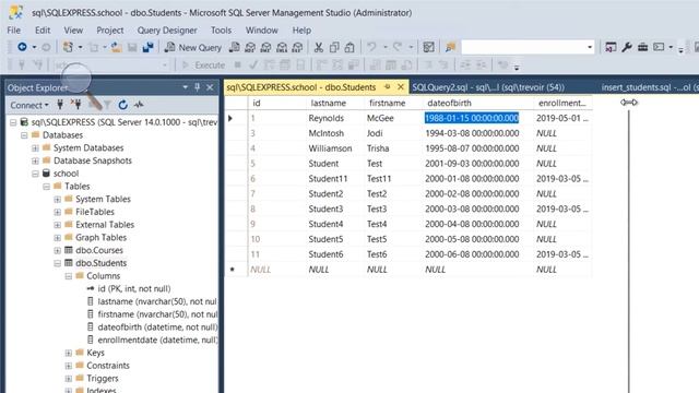 How To Insert Data into the Table with Management Studio GU | Microsoft SQL Server 2017 for Everyon смотреть онлайн