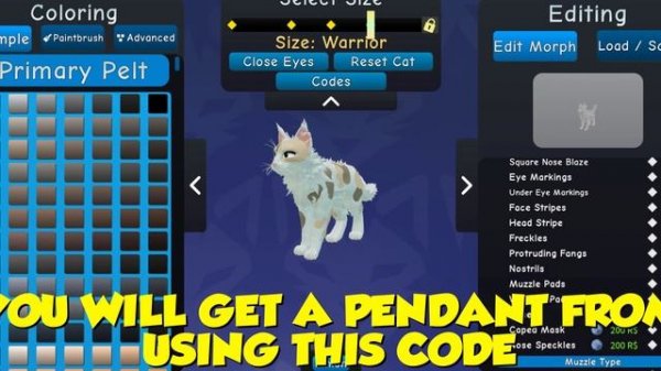 WARRIOR CATS ULTIMATE EDITION NEW CODE