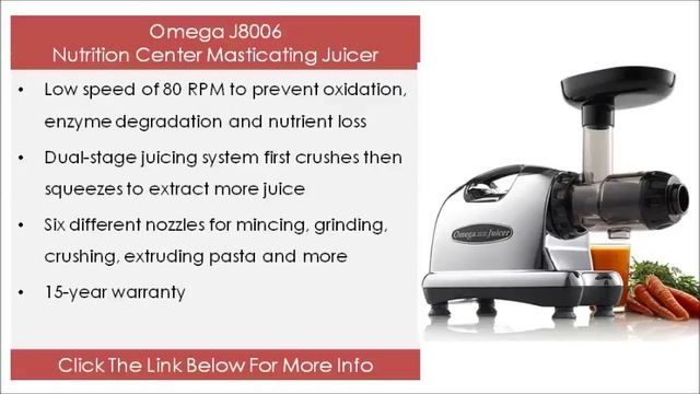 Top 5 Masticating Slow Juicers 2018: Omega NC900HDC Tribest Greenstar Omega J8006 Super Angel смотреть онлайн
