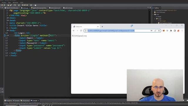 Java Spring - GET vs POST смотреть онлайн