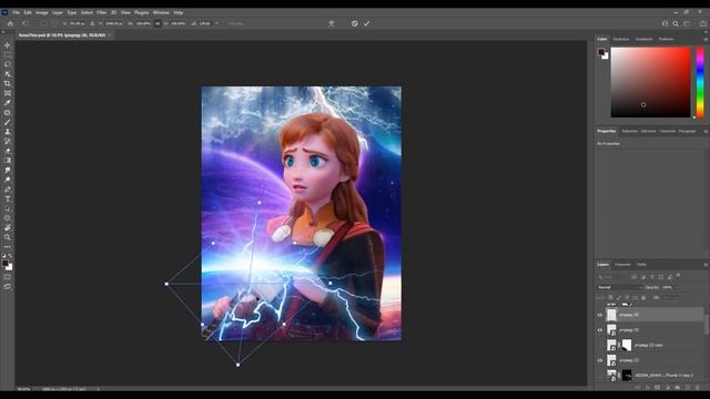 【Photoshop】A simple poster edit process (Frozen: Anna Odindotter) смотреть онлайн