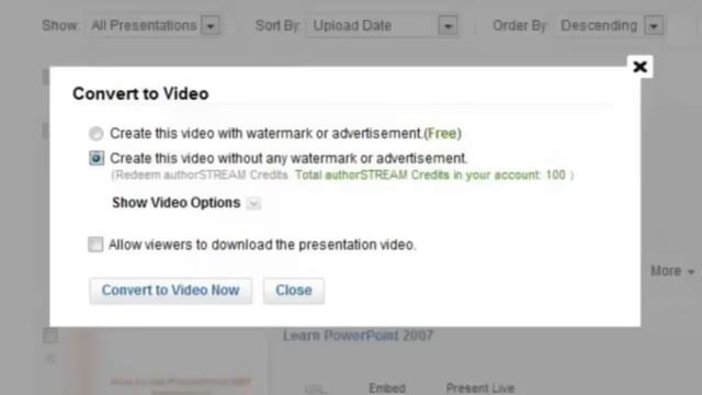 How To Convert PowerPoint Presentations To Video?