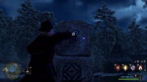 Hogwarts Legacy. Испытание Мерлина. Вращение камней с помощью Флиппендо.