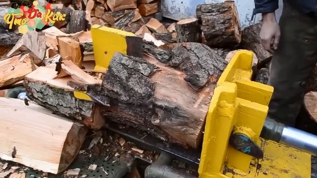 ПОТРЯСАЮЩЕ самодельный гидравлический дровокол смотреть онлайн