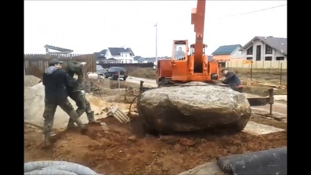 Осенний марафон, 20-ти тонный камень в ландшафте смотреть онлайн
