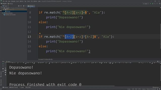 34. Kurs Python 3 - Wyrażenia regularne (cz. 3) - Regular Expression (powtórzenia) смотреть онлайн