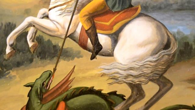 Икона Чудо Георгия о змие живопись смотреть онлайн