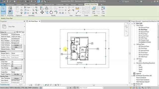 12.8 Working with Crop Regions - Revit MEP 2021- Hindi смотреть онлайн