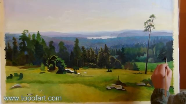 Art Reproduction (Shishkin - Woodland Vistas) Hand-Painted Step by Step смотреть онлайн