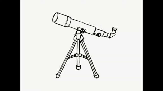 Телескоп Рисование карандашом поэтапно #howtodraw a telescope Step by step drawing смотреть онлайн