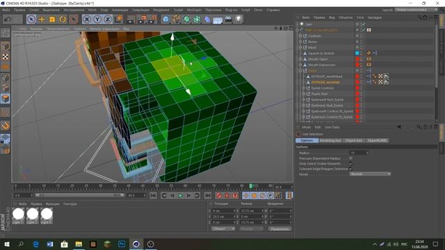 Как создать красивый 3D арт скина Майнкрафт в Cinema 4D ? смотреть онлайн