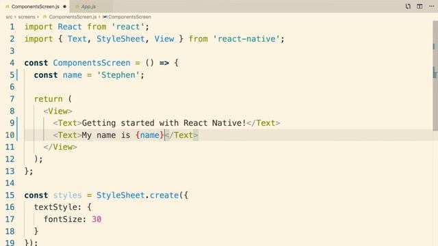React Native + Hooks Course Chapter#2 "Working with Content" Part#10 "JSX Solution" смотреть онлайн