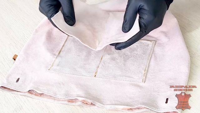 Реставрация искусственной замши подклада сумки Louis Vuitton смотреть онлайн
