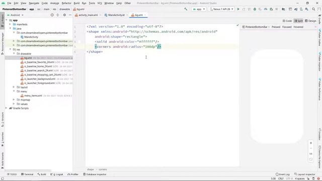 Bottom Navigation View Like Pinterest || UI Tutorial || Full Guidance || With Source Code. смотреть онлайн