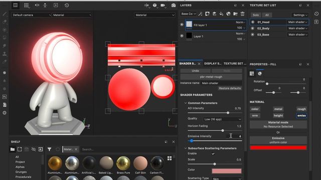 Substance Painter   Emissive Maps