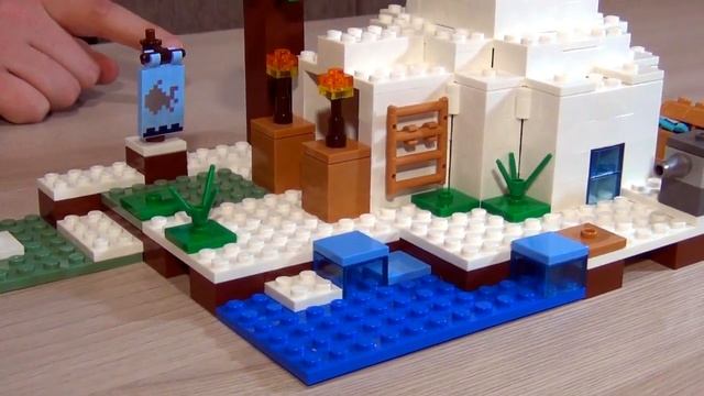 Обзор Конструктора Лего Майнкрафт Иглу, Снежный мир. Lego смотреть онлайн