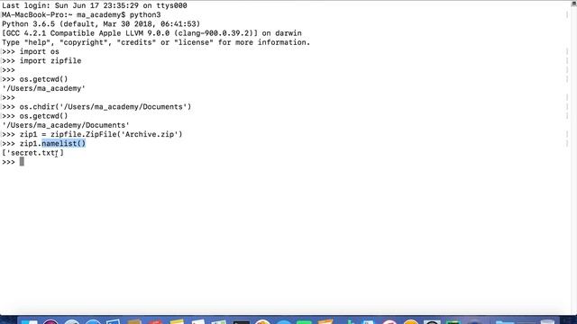 Read the Contents of a Zip File - Python Recipe смотреть онлайн